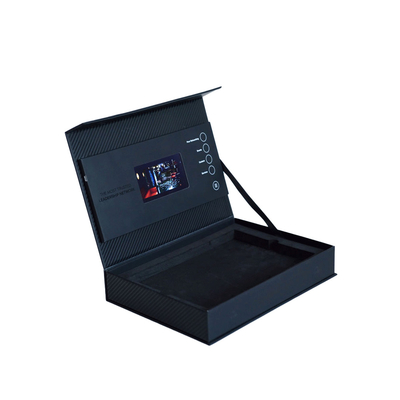 صندوق هدايا فيديو بشاشة LCD مقاس 4.3 بوصة لتغليف الهدايا، ذاكرة 512 ميجابايت، تصنيع حسب الطلب